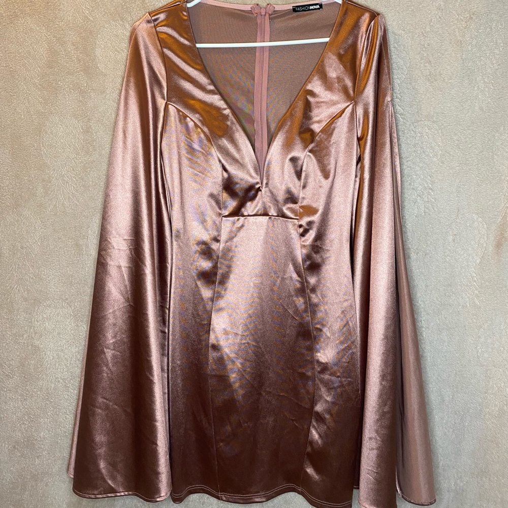 Simple Request Satin Mini Dress